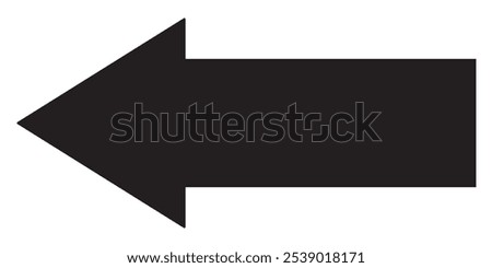 Long arrow vector icon. Black horizontal double arrow. Vector Up and down arrow flat style. Vector illustration icon isolated on white background.