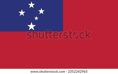 National Flag of Samoa, Samoa sign, Samoa Flag