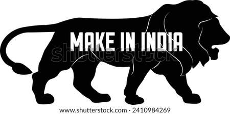 Make in India Vector icon | Make in India lion symbol | lion symbol