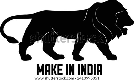 Make in India Vector icon , Make in India lion symbol , lion symbol