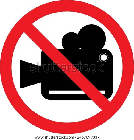 No Photography, No Videography, Mobile Camera Prohibited sign , Videography not allowed, Photography not allowed, Prohibited video and photo