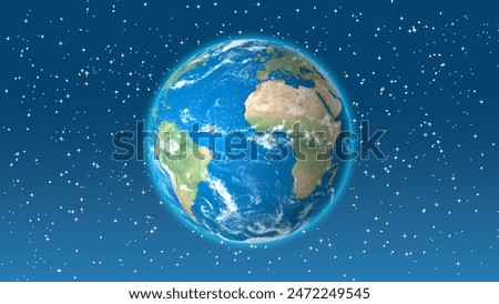 Similar – Image, Stock Photo cinematic View earth planet europe night Earth in space 3D rendering elements of this image furnished by NASA. Civilization. view from dark space 3d illustration.realistic earth surface and world map