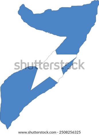 Somalia Flag in Map, Somalia Map with Flag, Country Map, Somalia Map with Flag, Nation Flag Somalia