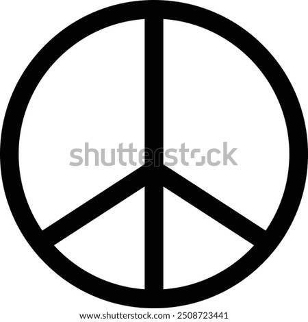 Peace Symbol, Peace sign, anti war icon, international symbol of peace