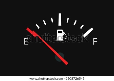 Fuel Meter in Economy, Gas Fuel Tank meter, Fuel Indicator, oil measure, Oil Dashboard 