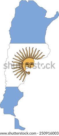 Argentina Flag in Map, Argentina Map with Flag, Country Map, Argentina Map with Flag, Nation Flag Argentina