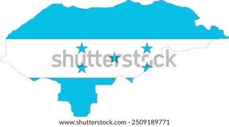 Honduras Flag in Map, Honduras Map with Flag, Country Map, Honduras Map with Flag, Nation Flag Honduras