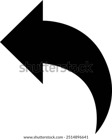 Arrow share icon, share icon, Curved arrow sign, Bent arrow symbol