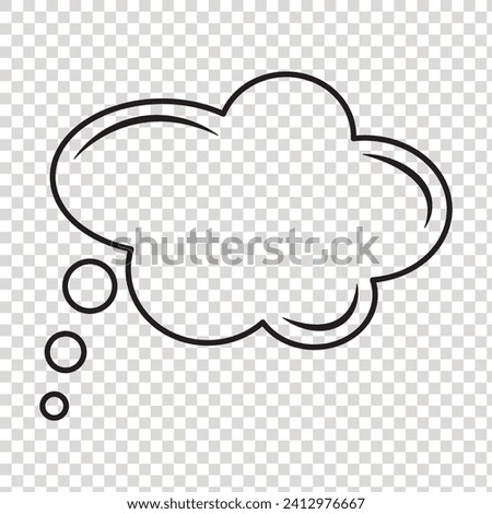 Line sky cloud icon symbol. Trendy flat weather outline ui sign design. Thin linear graphic pictogram for web site, mobile application. Logo 