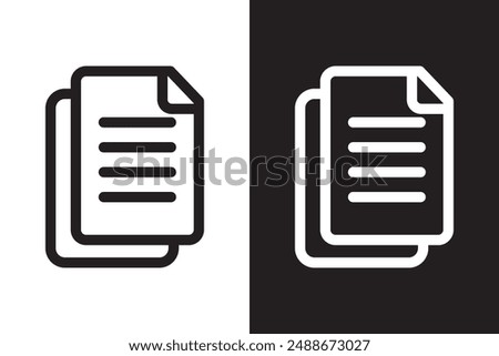 duplicate copy icon, Copy Data Files Sign. Matching Duplicity Icon for UI Designs