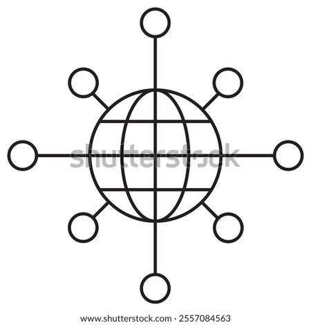 Network Icon, Enhancing Connectivity Through Advanced Network Solutions, Innovations in Network Design and Management, Vector