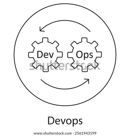 Devops icon, Accelerating Software Development with DevOps Practices, Transforming IT Operations Through DevOps Automation icons