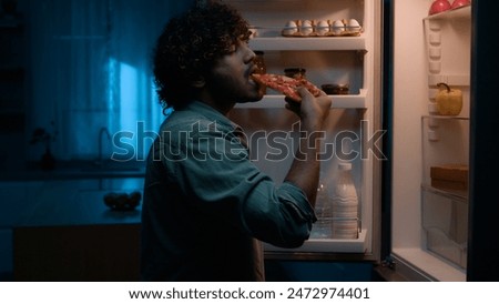 Similar – Foto Bild Mann beim Essen auf Terrasse mit Blick von oben