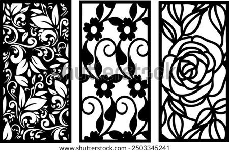 Decorative panel, geometric panel, Pattern for laser ,router , fiber, cnc Decorative, files for wood ,cnc patterns ,Wall Stenci, decoratice laser cutting