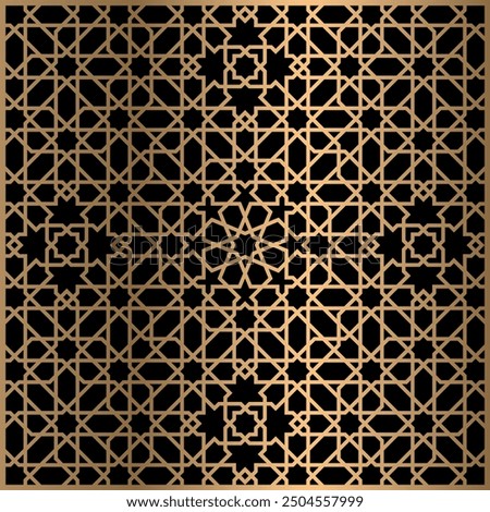 Cut panels Collection, Abstract geometric patterns, islamic pattern, Cnc Router Design Foamsheet, Acrylic and CNC Machine Cutting,geometric pattern gold black, EPS File.