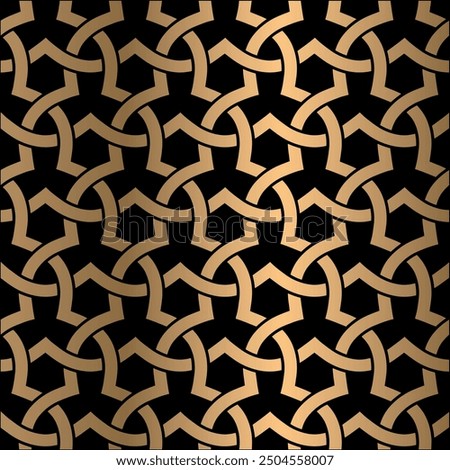 Cut panels Collection, Abstract geometric patterns, islamic pattern, Cnc Router Design Foamsheet, Acrylic and CNC Machine Cutting,geometric pattern gold black, EPS File.