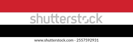 Yemen flag long banner digital vector illustration