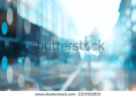 Similar – Image, Stock Photo Urban bokeh in blue and white