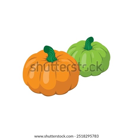 Fresh Autumn Pumpkin Harvest in Rustic Setting