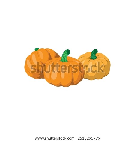 Fresh Autumn Pumpkin Harvest in Rustic Setting