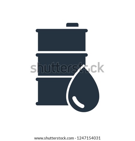 barrel, drop isolated icon on white background, oil industry