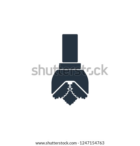 drill isolated icon on white background, oil industry