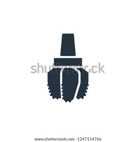 bit isolated icon on white background, oil industry