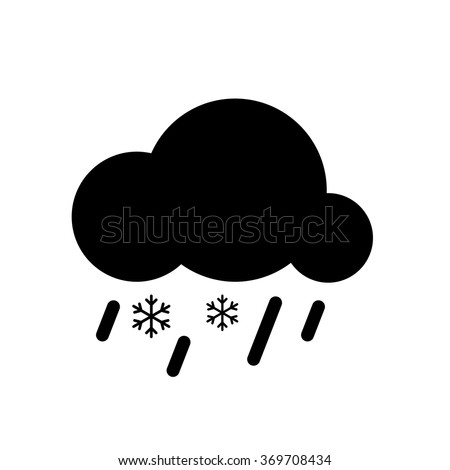 ,rain,wind, cloud, snow, storm, weather flat black icons set  