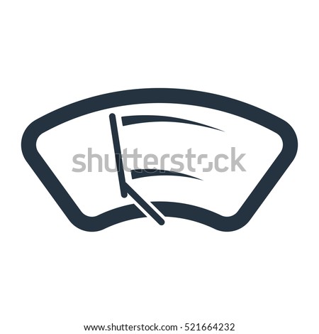 windshield rain wiper isolated icon on white background, auto service, repair, car detail  isolated icon on white background, auto service, repair, car detail 