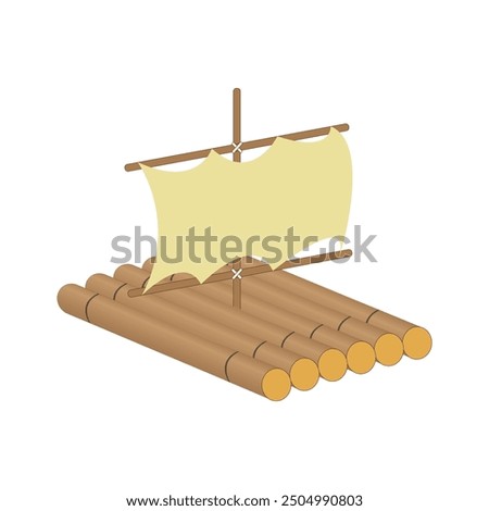 raft icon vector illustration design template