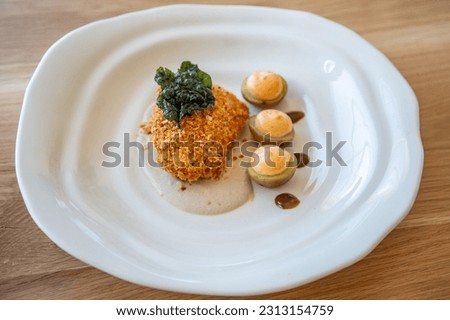 Similar – Image, Stock Photo Haute cuisine dish with fish