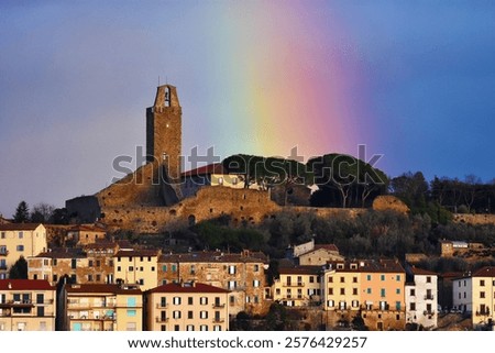 Similar – Image, Stock Photo light clouds over tuscany