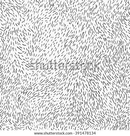 Handmade seamless texture - dashed line drawn by pen. Perfect as background for greeting cards, business cards, covers, and more. Vector Illustration.