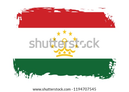 Grunge Tajikistan flag.flag of Tajikistan,banner vector illustration. Vector illustration eps10.