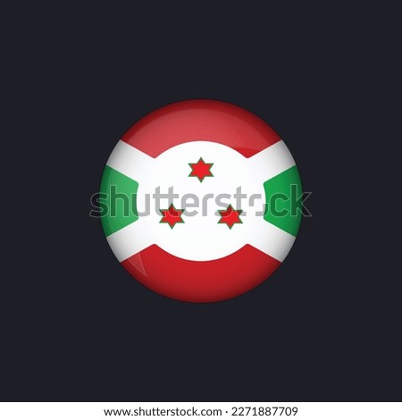 Burundi flag icon,Round Burundi flag icon vector isolated,Burundi flag button.