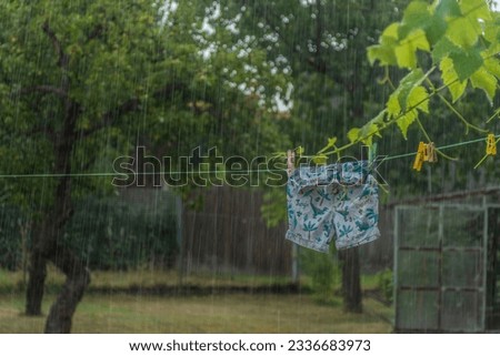 Similar – Image, Stock Photo Getting laundry out of the washing machine