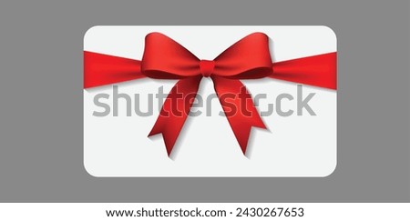 red realistic ribbon for opening ceremony invitation card or gift ribbon on white isolated