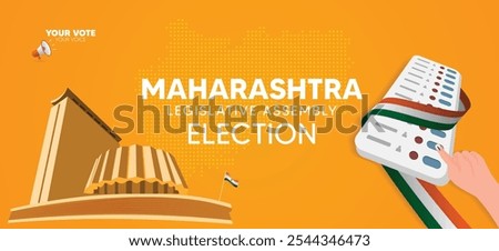 Maharashtra Legislative Assembly election your vote your voice vector poster