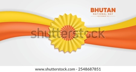 Bhutan National Day 17 December vector poster