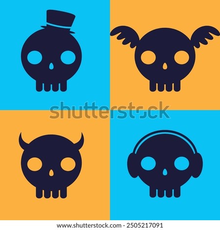 cute skull emoji to add to your design collection