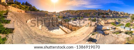 Similar – Image, Stock Photo The Roman Amphitheater of Pula, Croatia.