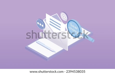 3d minimal mail envelope icon with notification new message in mobile phone. Minimal email letter with pop up speech icon.on pastel background