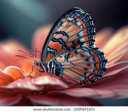 Similar – Image, Stock Photo Close up of butterfly wing