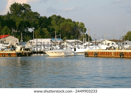 Similar – Image, Stock Photo Boat harbour on Lake Zurich