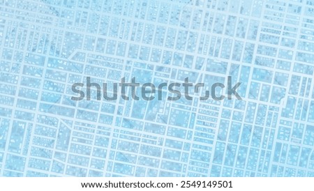 Abstract navigation plan of urban area. Generic city map with signs of streets, roads, house. Simple scheme of city. Colored flat, editable vector illustration