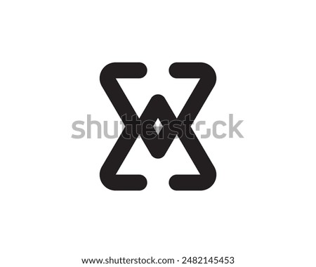 X Diamond Logo, X Letter Logo, X Monogram Logo