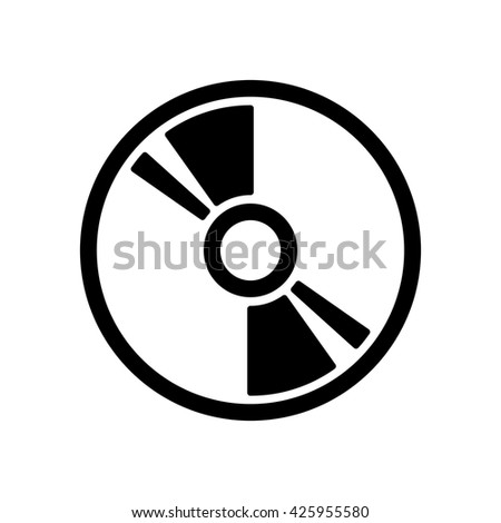 compact disc icon on white background