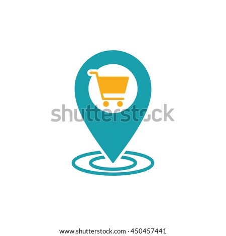 store location icon on white background