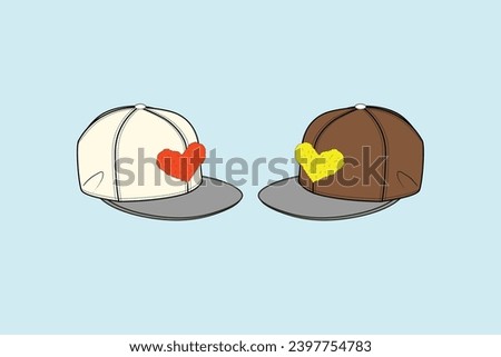 A baseball cap is a type of soft hat with a rounded crown and a stiff bill projecting in front. A New York Yankees baseball cap.