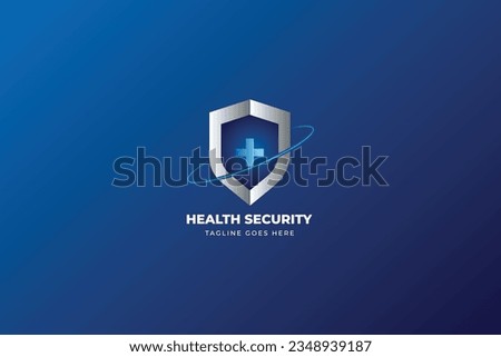 health security logo design illustration